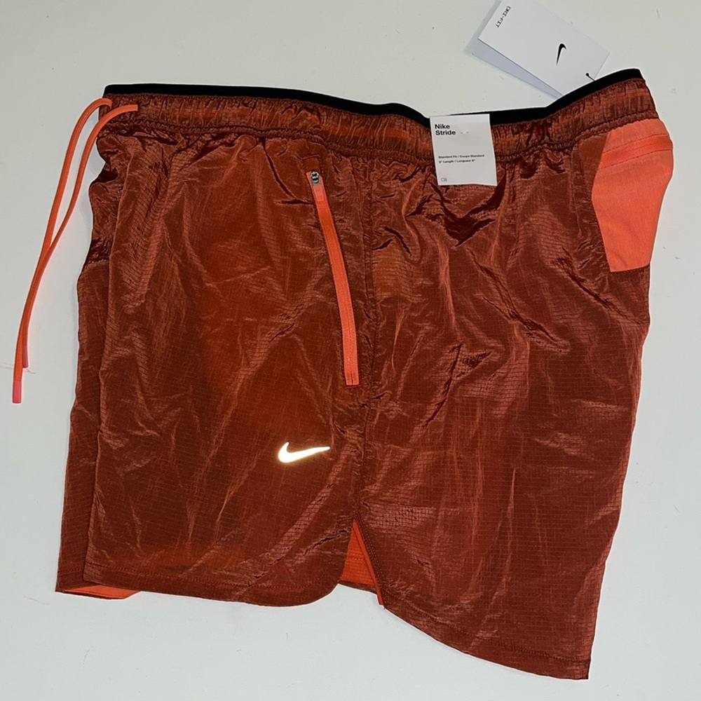 XL-Tall Nike Stride 5” Water Repellent 2 in 1 Running Shorts  Wild Mango XLT $75